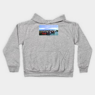 Pittenweem Fishing Boats Kids Hoodie